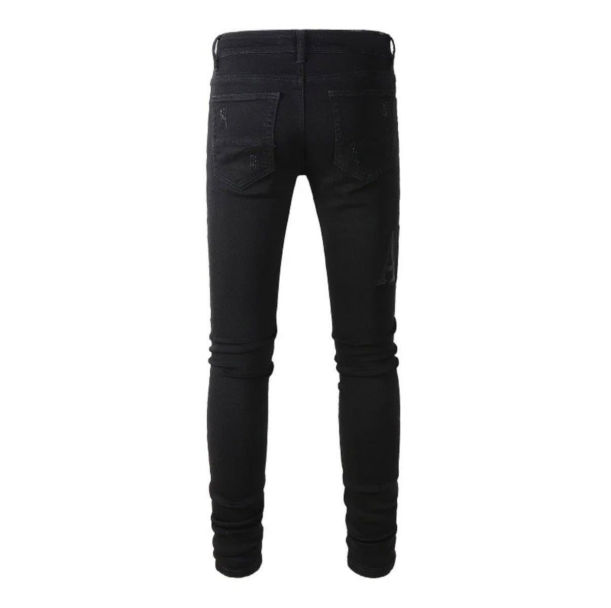 Amiri Distressed Skinny Jeans – Black