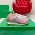 Bottega Veneta Sneakers - Pink and Silver