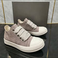 Rick Owens Black 'Jumbo Lace' Low Sneakers - Macassar