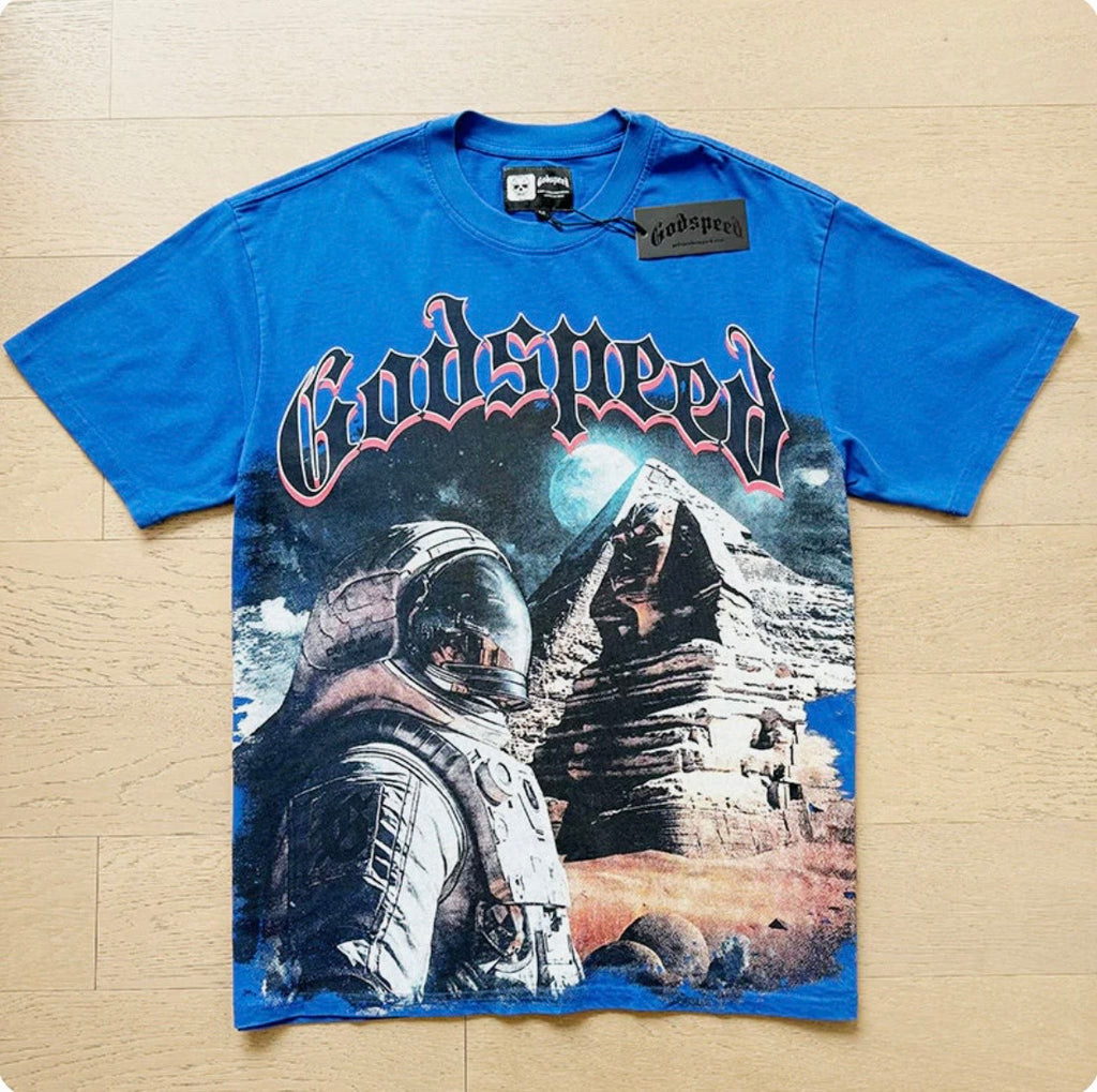 God Speed Shirt Blue